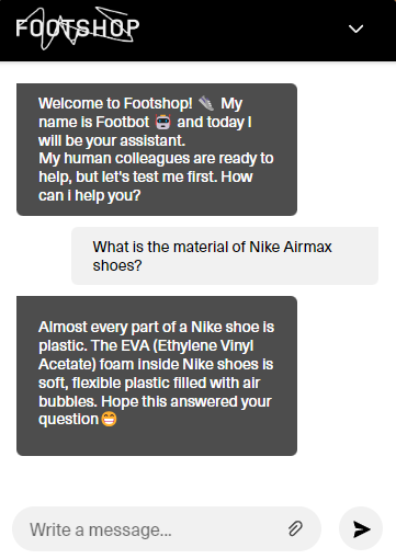 image - Footshop Chatbot