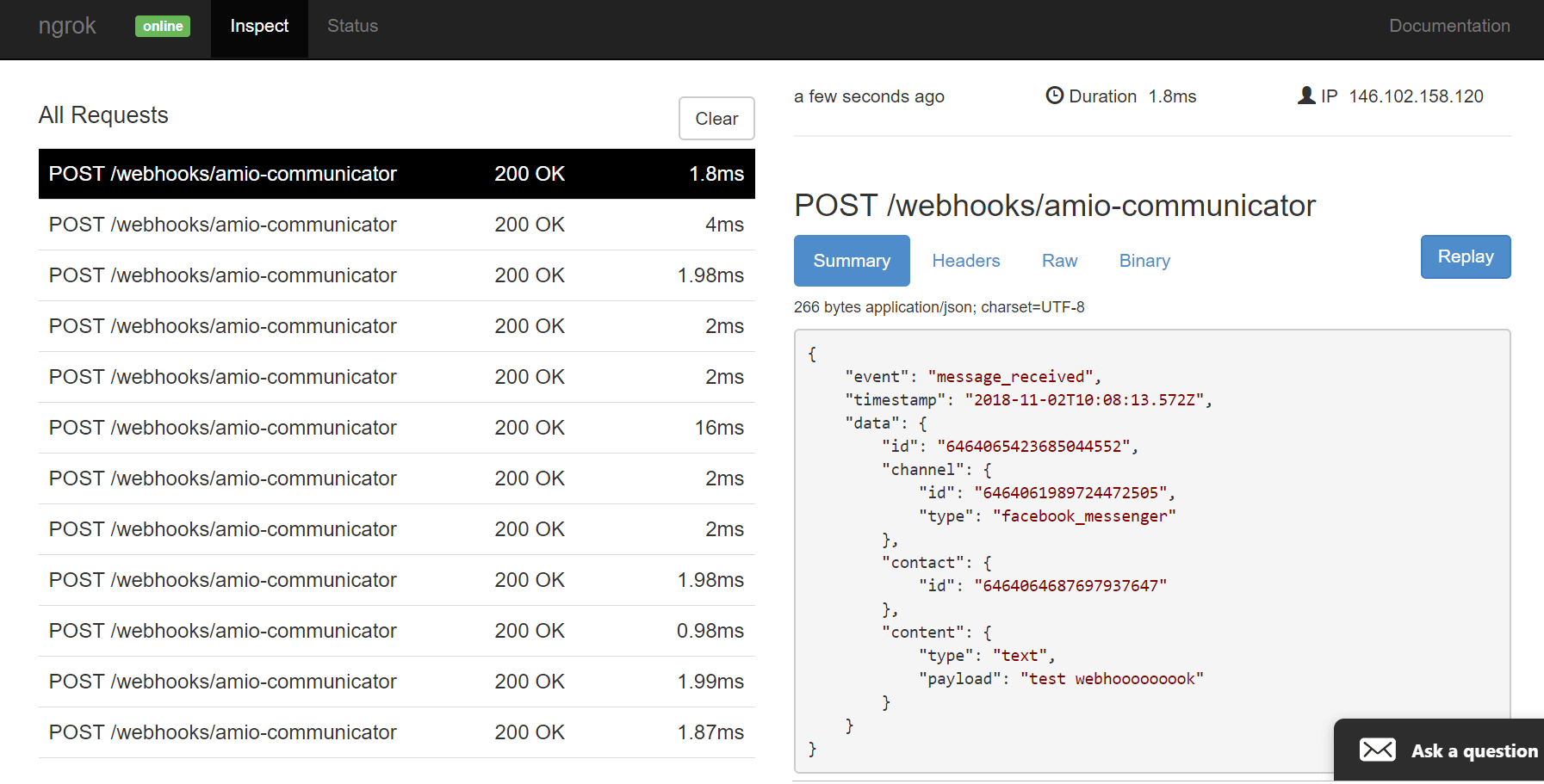 Image - ngrok web testing