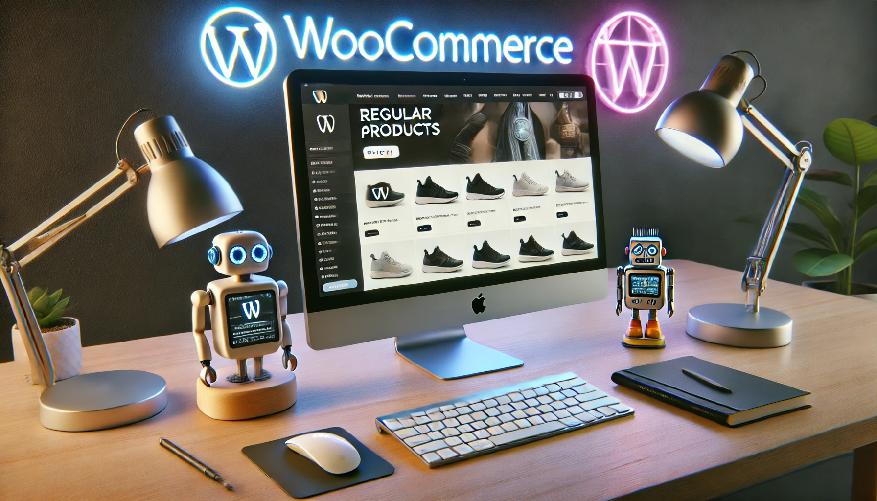 WooCommerce and AI Chatbot - AI Generated Image 😀