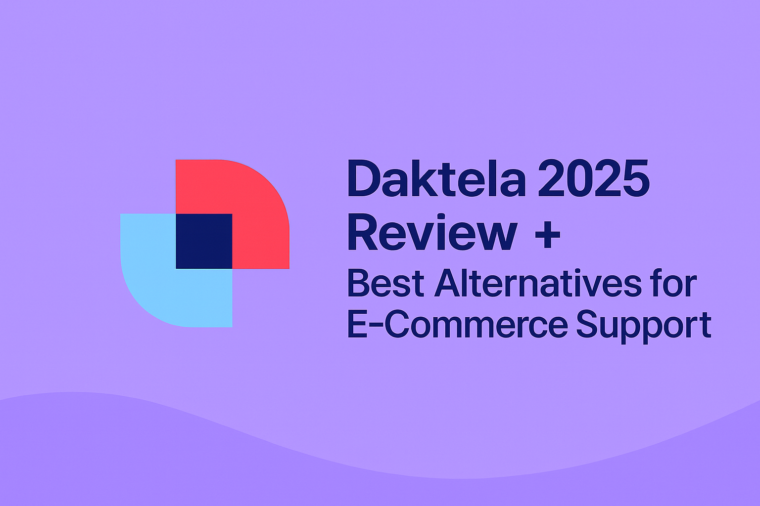 Editorial header illustration comparing Daktela to oversized infrastructure.