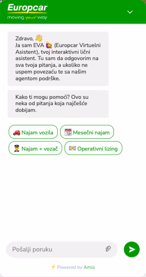Europcar chatbot